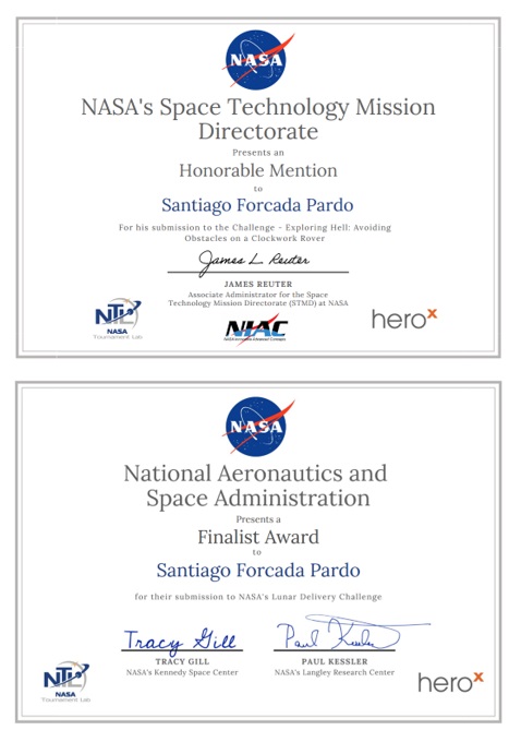 Diplomas NASA Diseño Lean